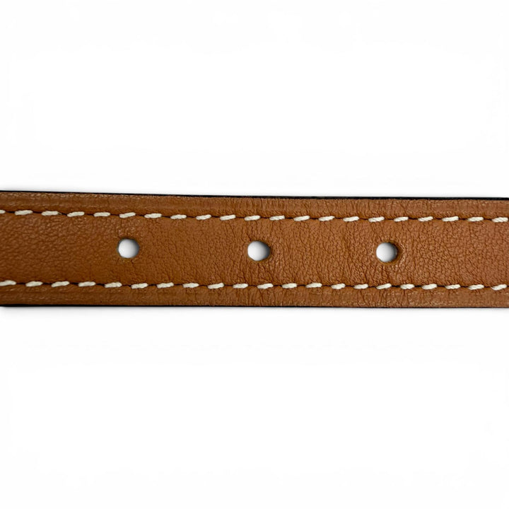 Great HERMES belt Focus 65 H-belt reversible Brown leather Women