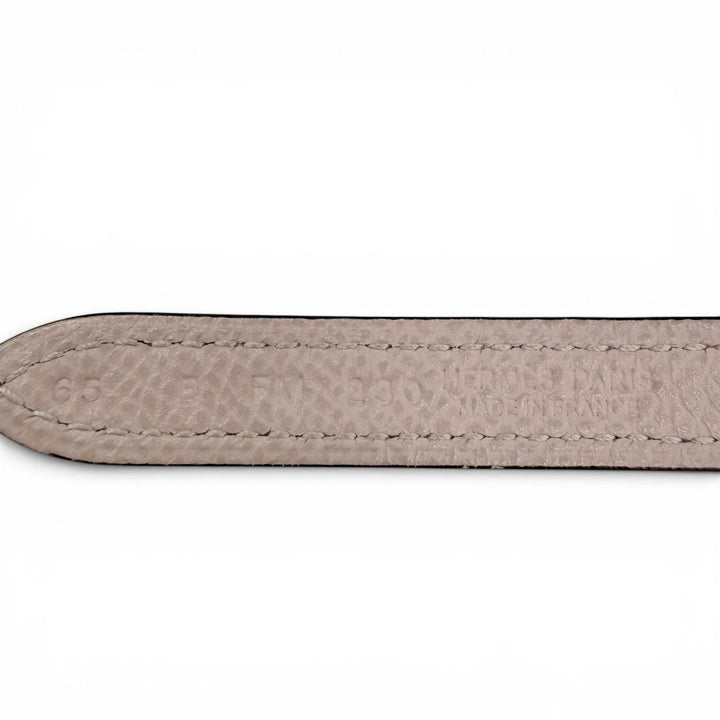 Great HERMES belt Focus 65 H-belt reversible Brown leather Women