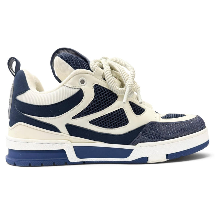 Great LOUIS VUITTON Low cut sneakers LV Skate Line Monogram flower Marine