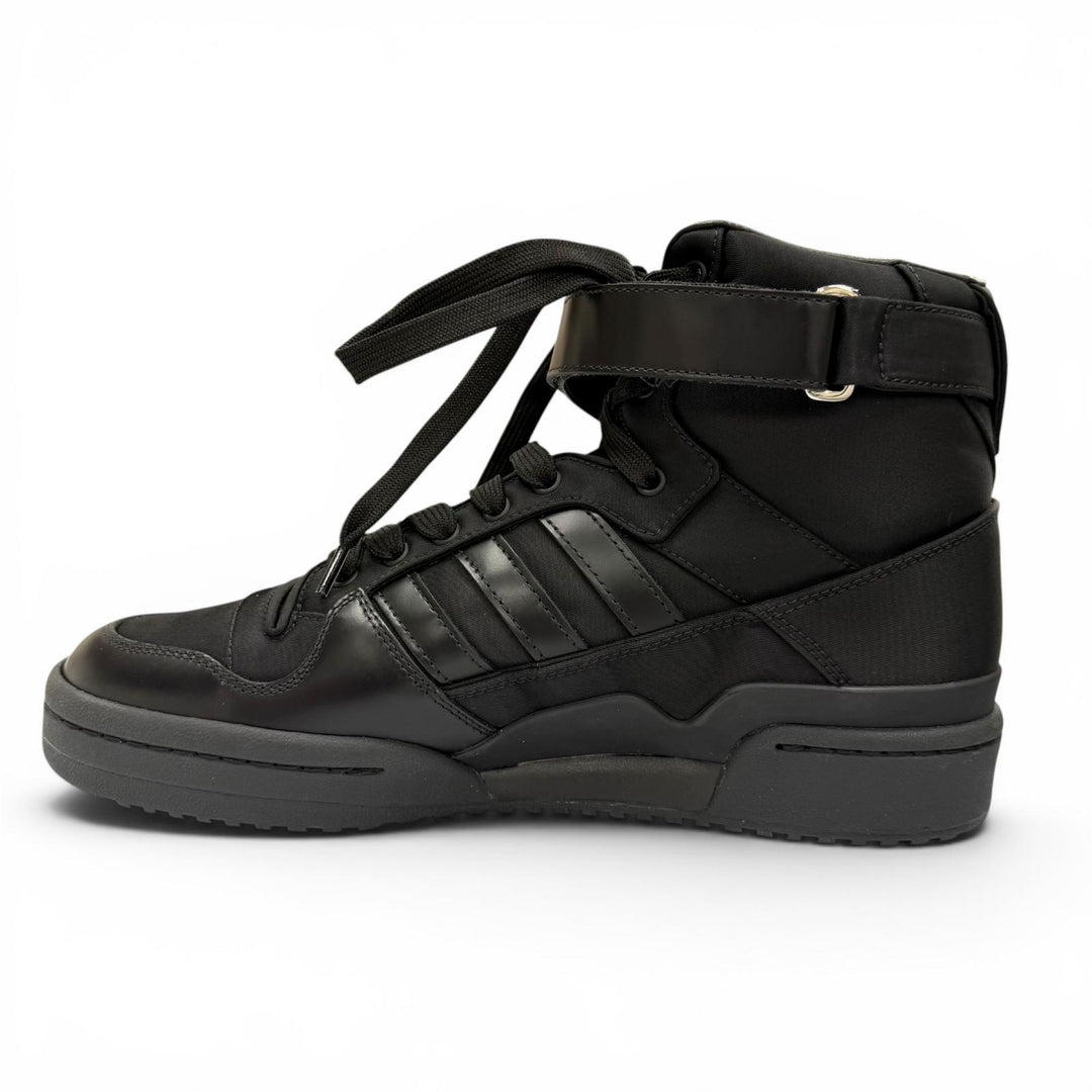 Pristine PRADA adidas High cut sneakers Forum High black Nylon mens 26 GY7040