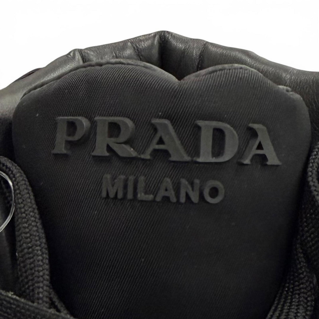 Pristine PRADA adidas High cut sneakers Forum High black Nylon mens 26 GY7040