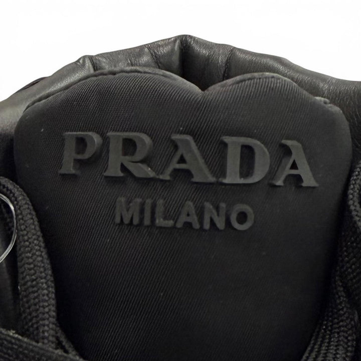 Pristine PRADA adidas High cut sneakers Forum High black Nylon mens 26 GY7040