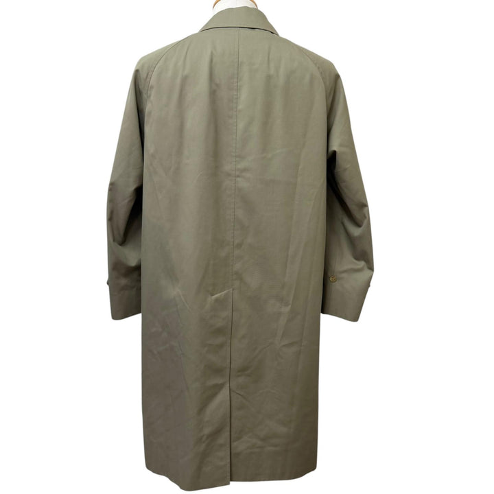 Great Burberrys coat Nova check pattern on the back with wool liner khaki