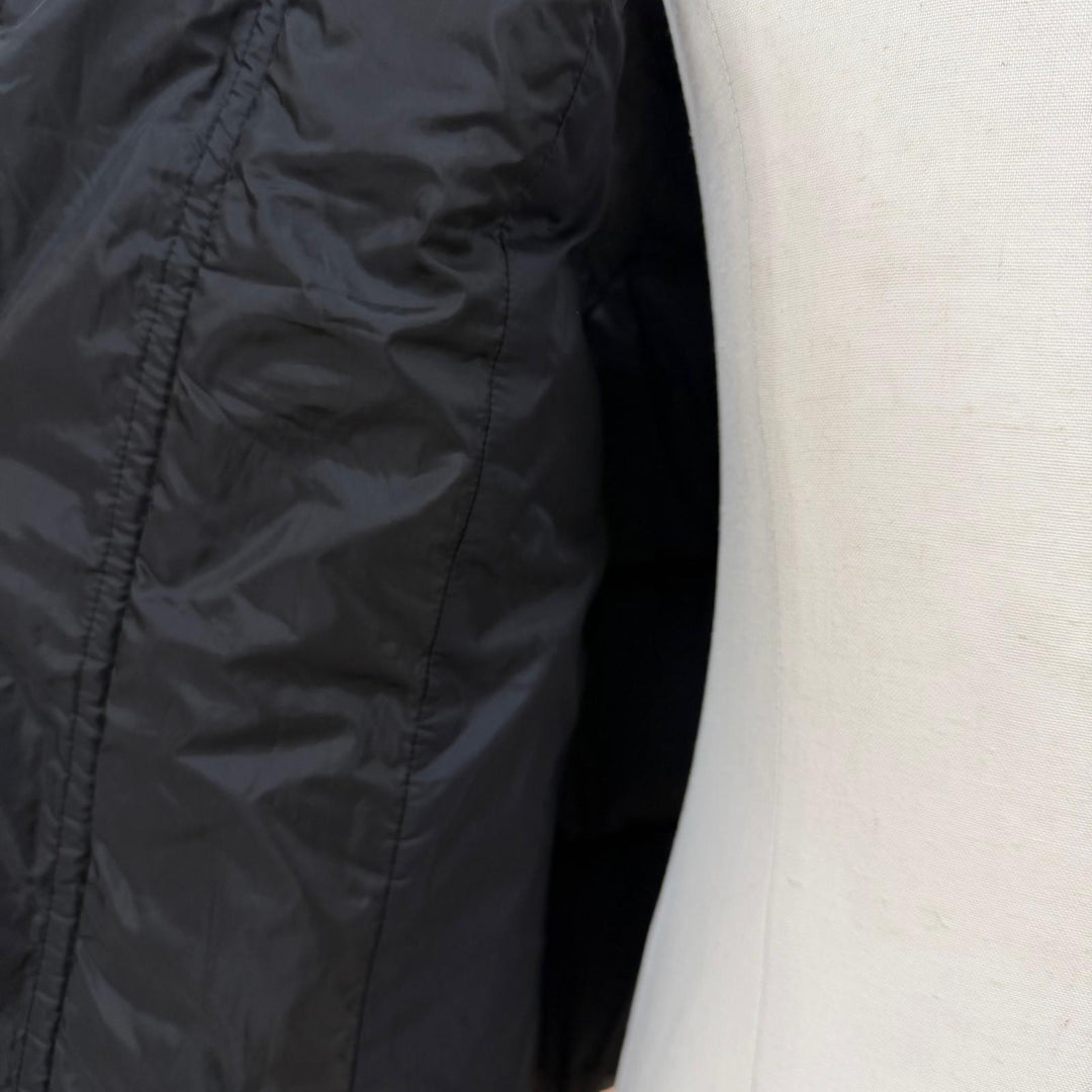 Great DSQUARED2 Down vest double zip up black polyester mens 46 S74FB0289