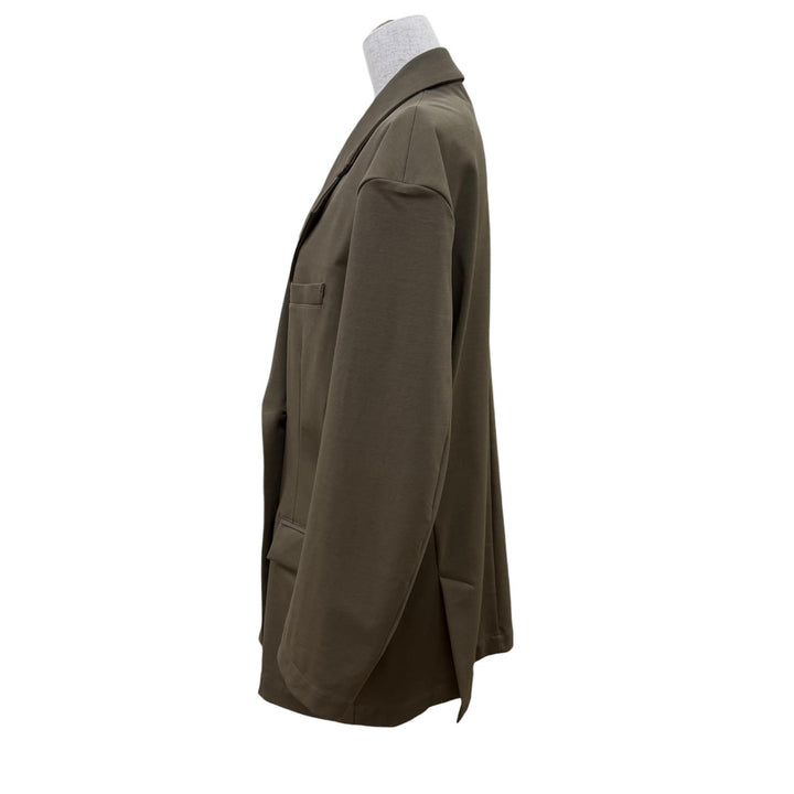 Great ISSEY MIYAKE coat SIMPLE ENSEMBLE khaki cotton Women 2 IM53JD224