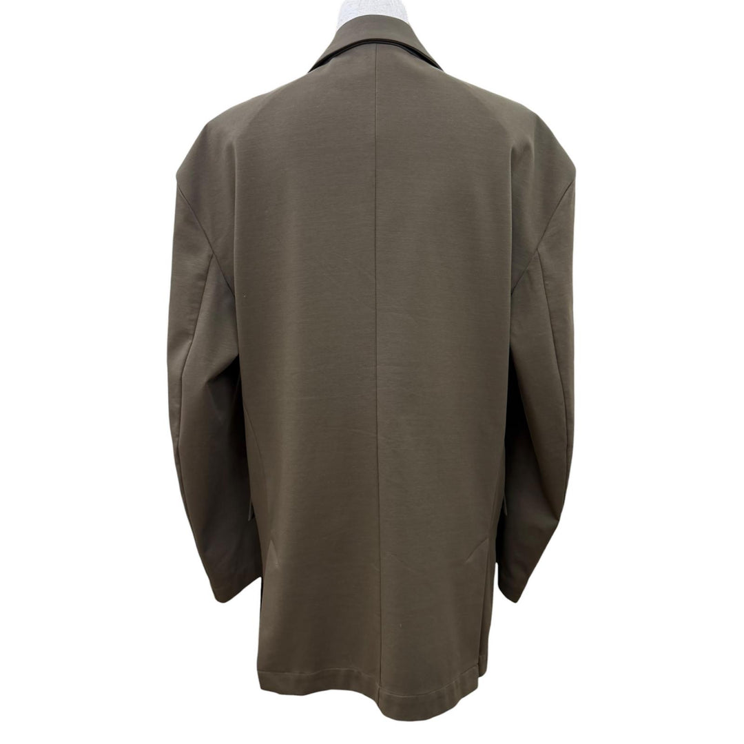 Great ISSEY MIYAKE coat SIMPLE ENSEMBLE khaki cotton Women 2 IM53JD224