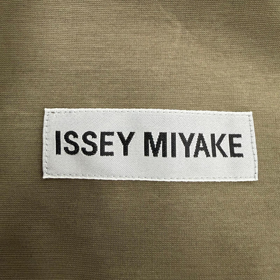 Great ISSEY MIYAKE coat SIMPLE ENSEMBLE khaki cotton Women 2 IM53JD224