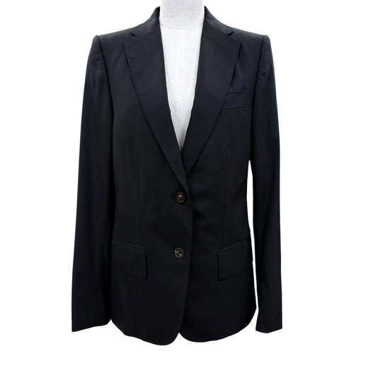 Excellent GUCCI tailored jacket Tom Ford era logo button single black 40 092825