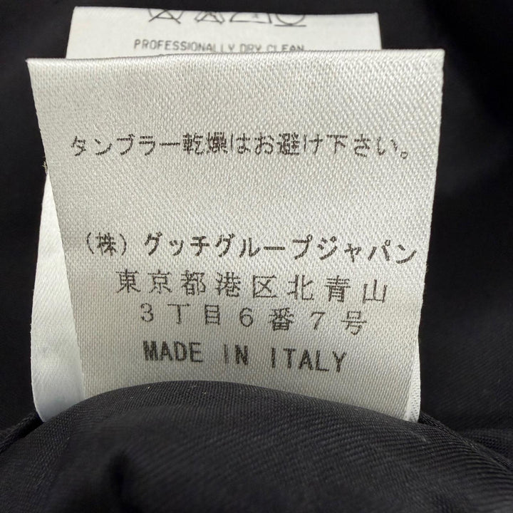 Excellent GUCCI tailored jacket Tom Ford era logo button single black 40 092825