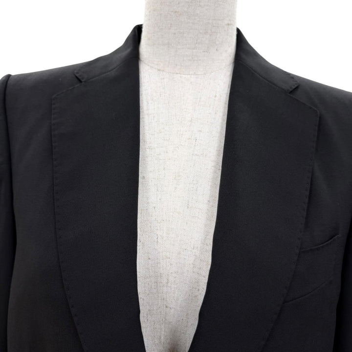 Excellent GUCCI tailored jacket Tom Ford era logo button single black 40 092825