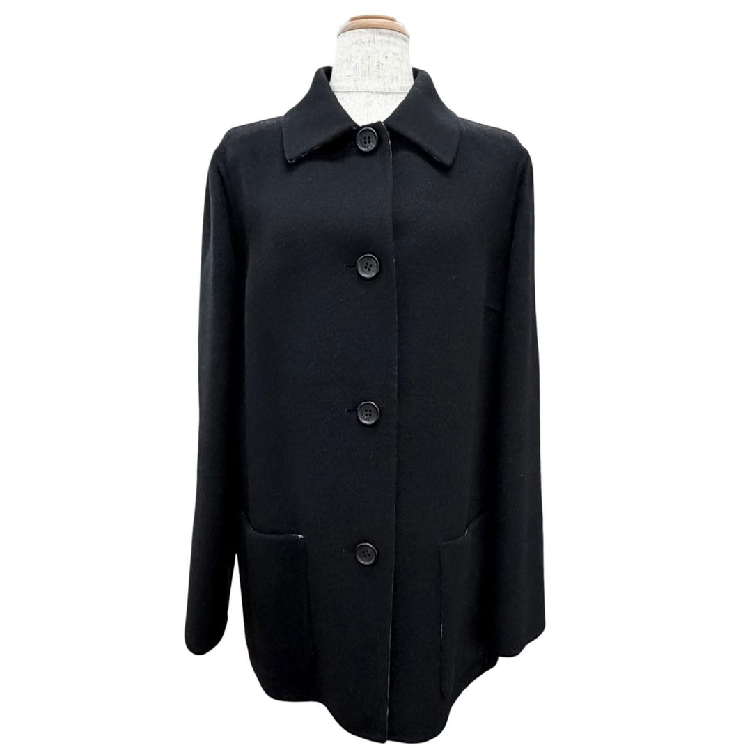 Great BURBERRY LONDON Half coat with Nova Check pattern lining black 40