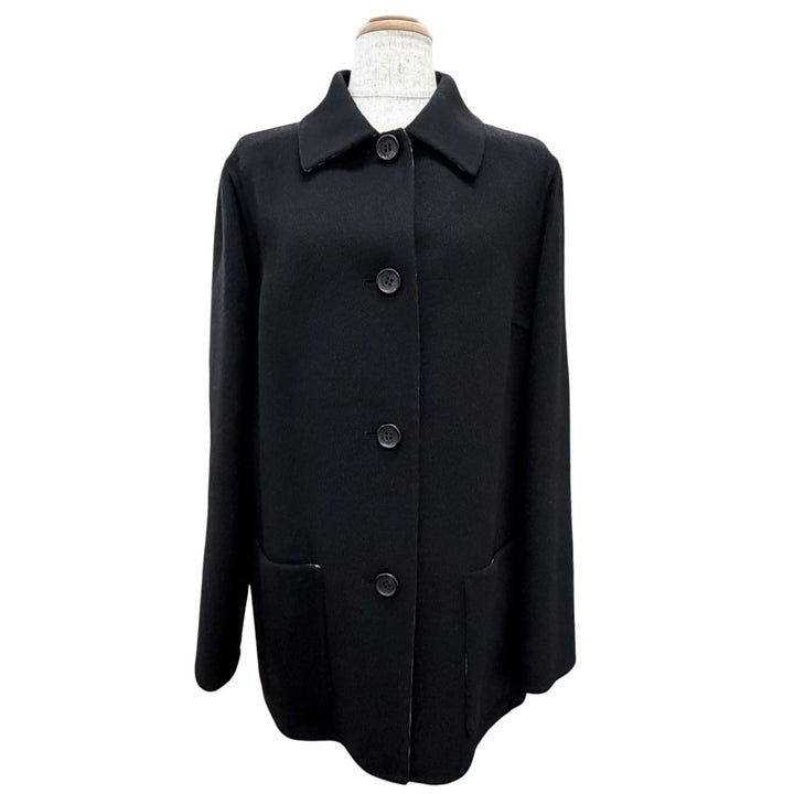 Great BURBERRY LONDON Half coat with Nova Check pattern lining black 40