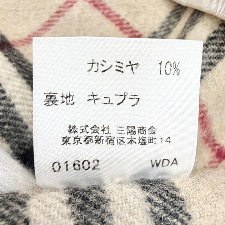 Great BURBERRY LONDON Half coat with Nova Check pattern lining black 40