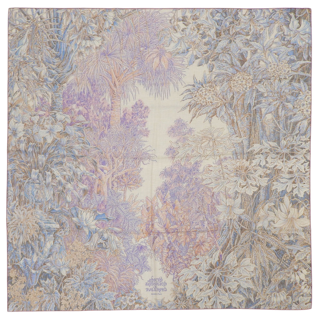 Pristine HERMES scarf Palermo Botanical Garden Multi cashmere Women 244121S