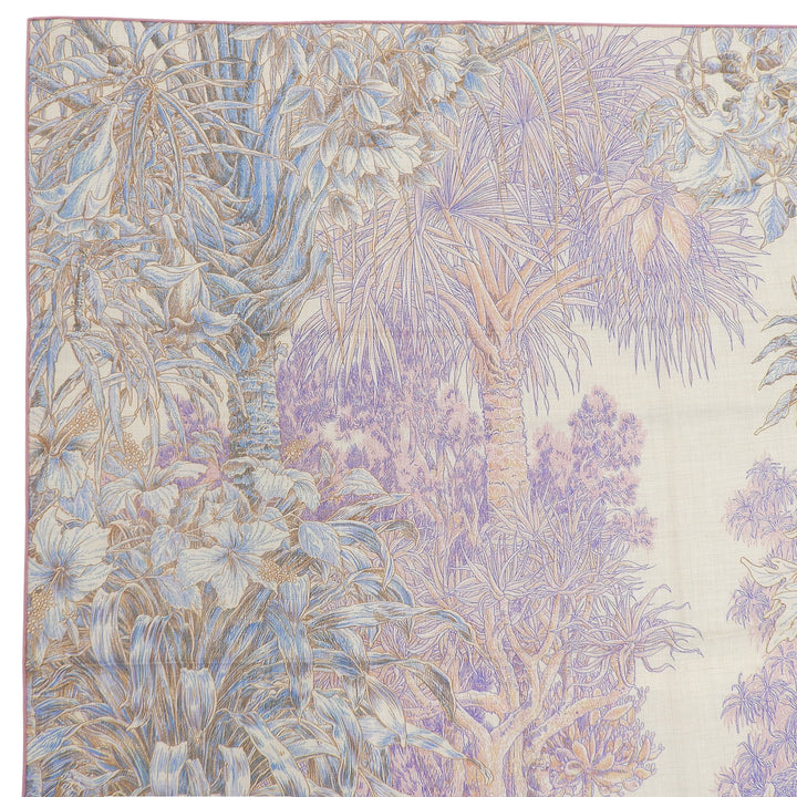 Pristine HERMES scarf Palermo Botanical Garden Multi cashmere Women 244121S