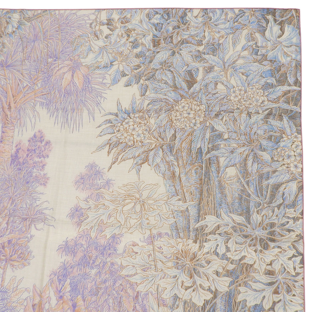 Pristine HERMES scarf Palermo Botanical Garden Multi cashmere Women 244121S