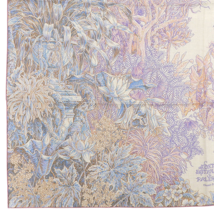 Pristine HERMES scarf Palermo Botanical Garden Multi cashmere Women 244121S