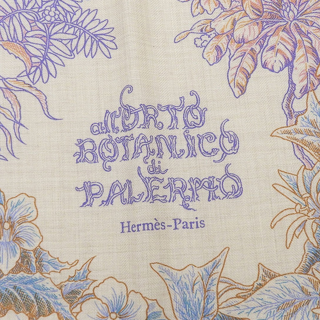Pristine HERMES scarf Palermo Botanical Garden Multi cashmere Women 244121S