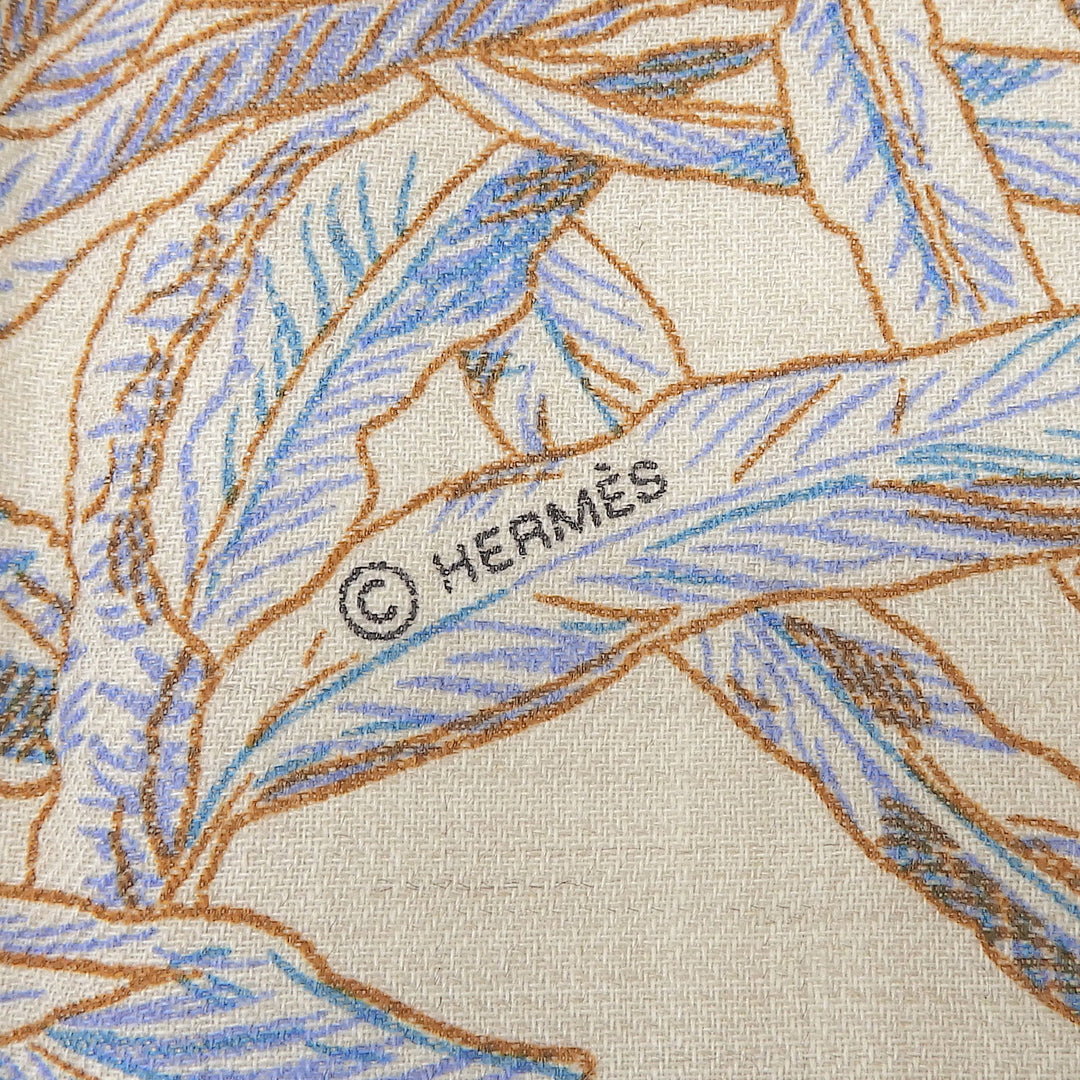 Pristine HERMES scarf Palermo Botanical Garden Multi cashmere Women 244121S