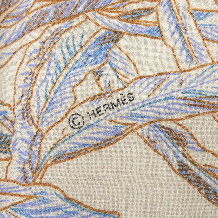 Pristine HERMES scarf Palermo Botanical Garden Multi cashmere Women 244121S