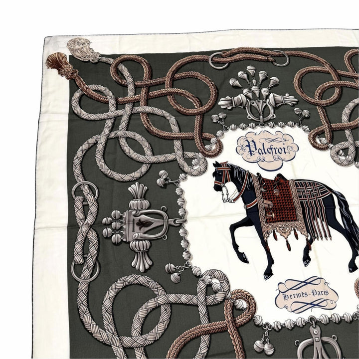 Pristine HERMES scarf Parfroy Large format cashmere Women