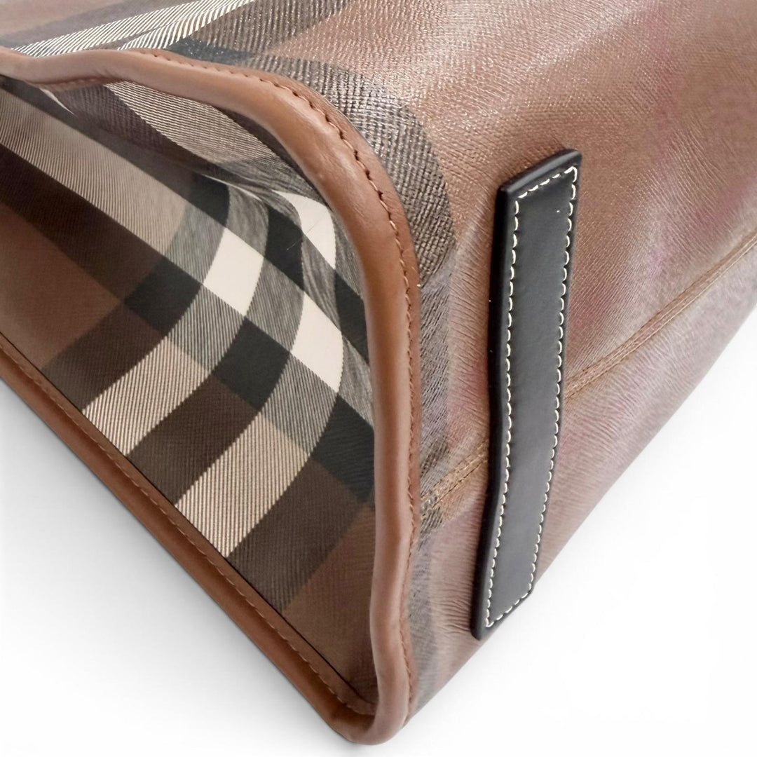 Excellent BURBERRY Medium FREYA TOTE Vintage Check Tote Bag/Shoulder Bag 8069660