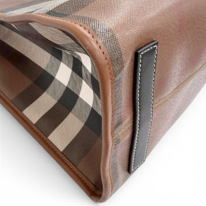 Excellent BURBERRY Medium FREYA TOTE Vintage Check Tote Bag/Shoulder Bag 8069660