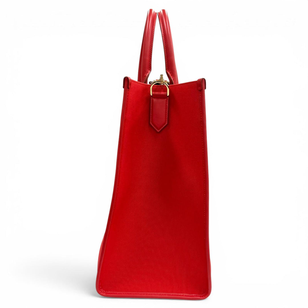 Excellent DOLCE&GABBANA Tote Bag Red canvas Women