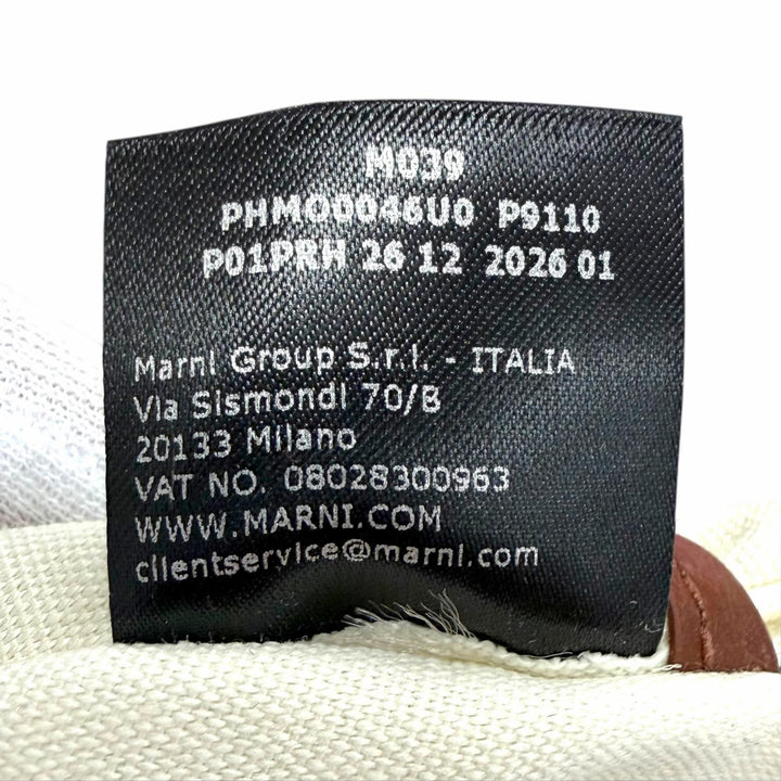 Excellent MARNI Shoulder Bag Seaside Raffia Bicolor Sacoche PHM00046U0 P9110
