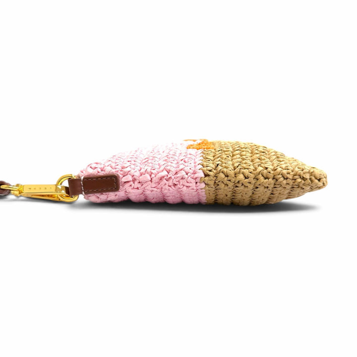 Excellent MARNI Shoulder Bag Seaside Raffia Bicolor Sacoche PHM00046U0 P9110