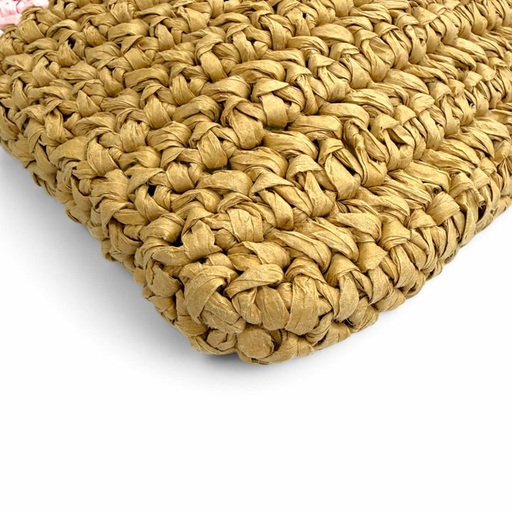 Excellent MARNI Shoulder Bag Seaside Raffia Bicolor Sacoche PHM00046U0 P9110