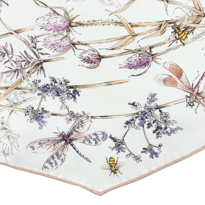Excellent Christian Dior scarf Floral pattern silk Women 44HER101I607