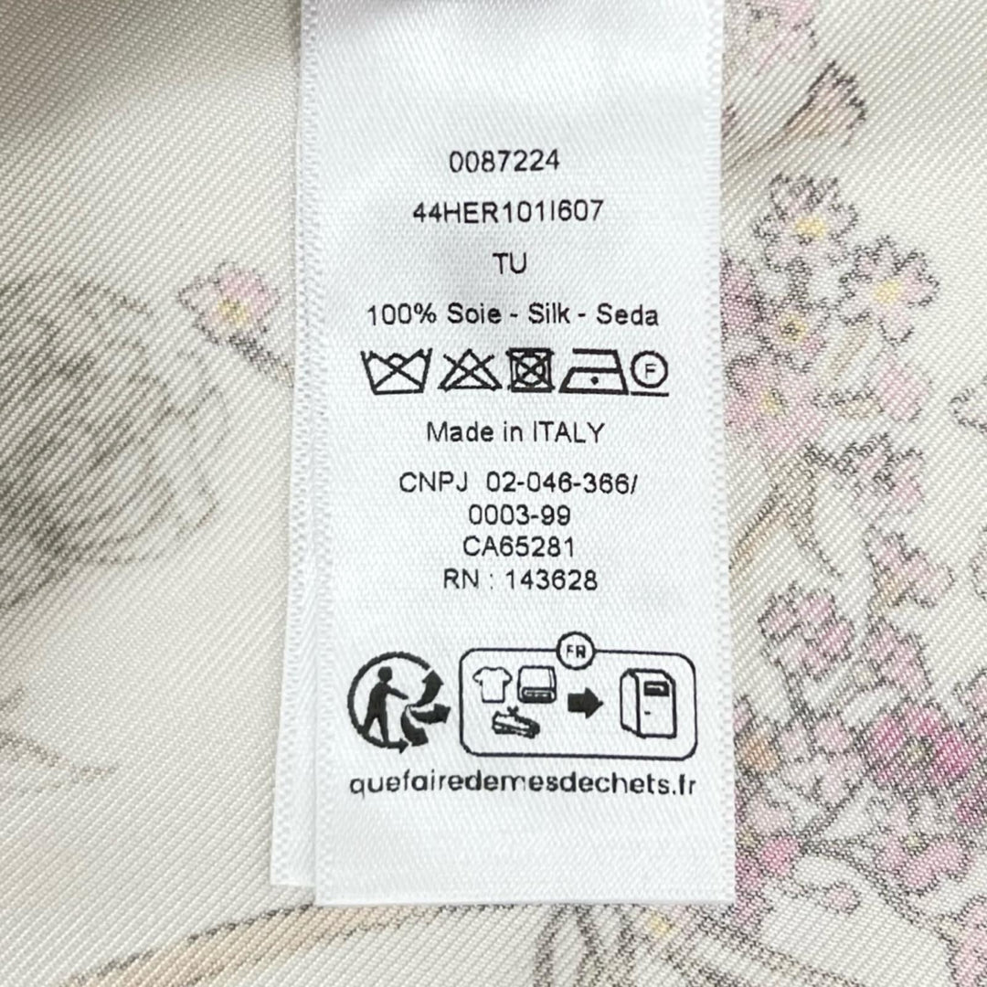 Excellent Christian Dior scarf Floral pattern silk Women 44HER101I607