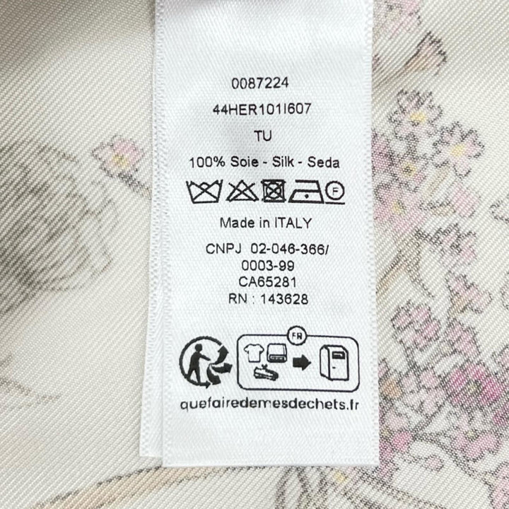 Excellent Christian Dior scarf Floral pattern silk Women 44HER101I607