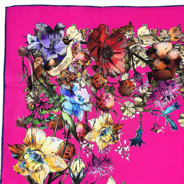 Excellent Christian Dior scarf D-MILLEFIORI Multi silk Women 34MIF070I611