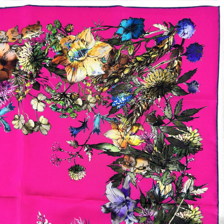 Excellent Christian Dior scarf D-MILLEFIORI Multi silk Women 34MIF070I611