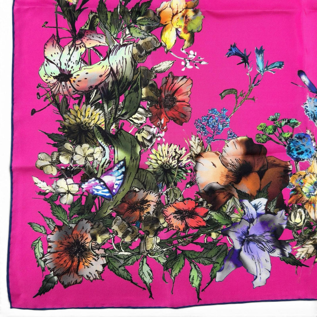 Excellent Christian Dior scarf D-MILLEFIORI Multi silk Women 34MIF070I611