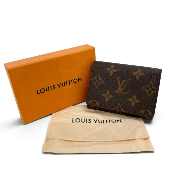 Pristine LOUIS VUITTON Pass case Anneveld Cult de Visit name card holder M63801
