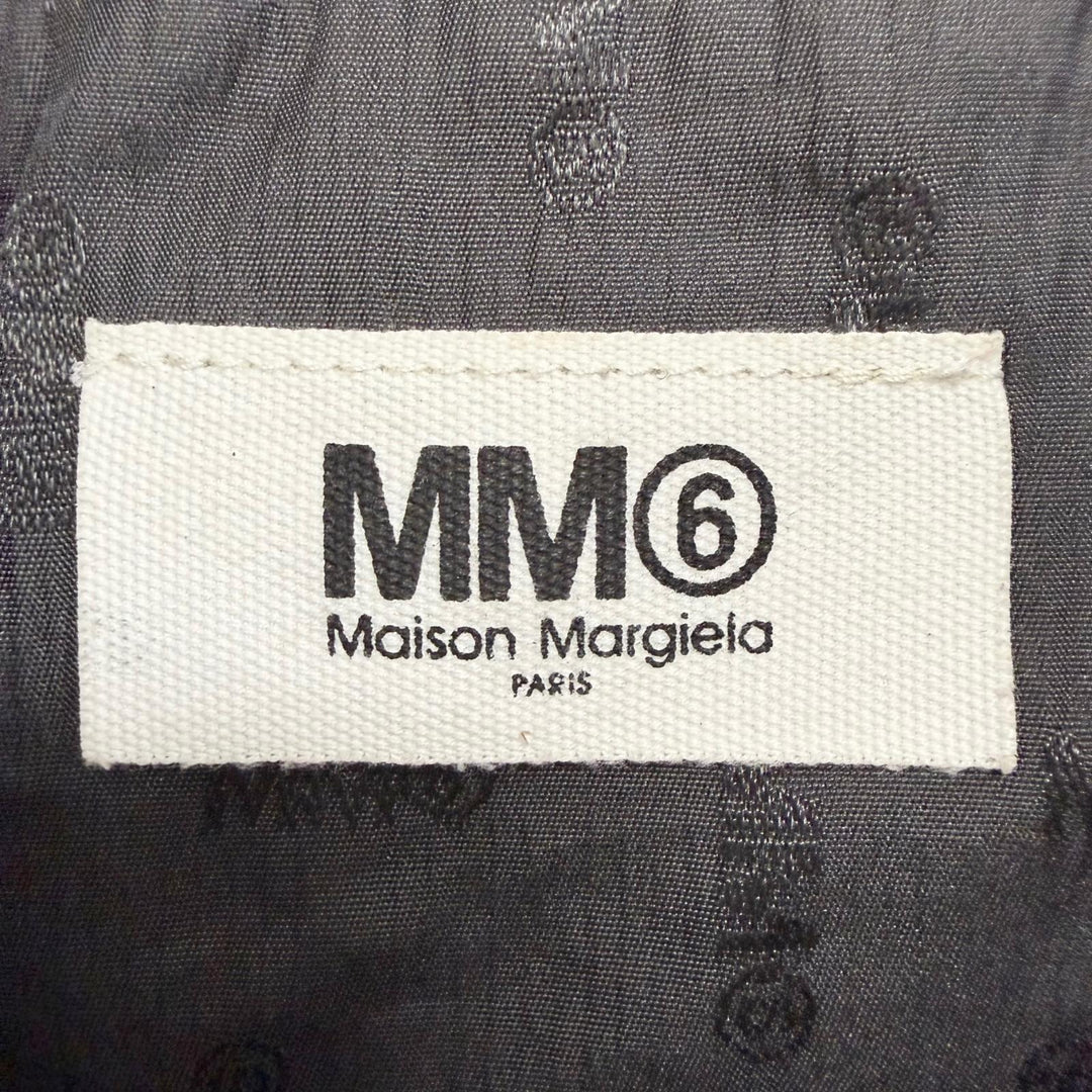 Great MM6 Maison Margiela Ring leather drawstring backpack black S54WA0013