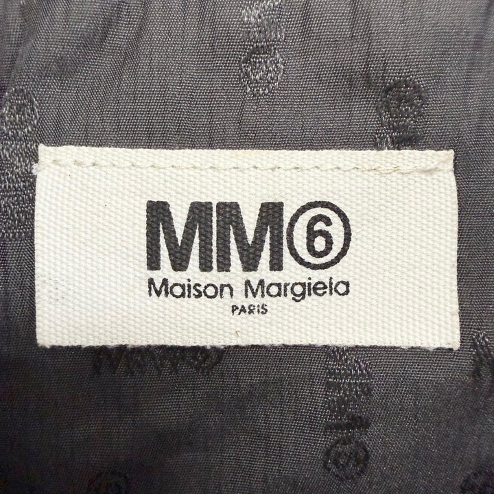 Great MM6 Maison Margiela Ring leather drawstring backpack black S54WA0013