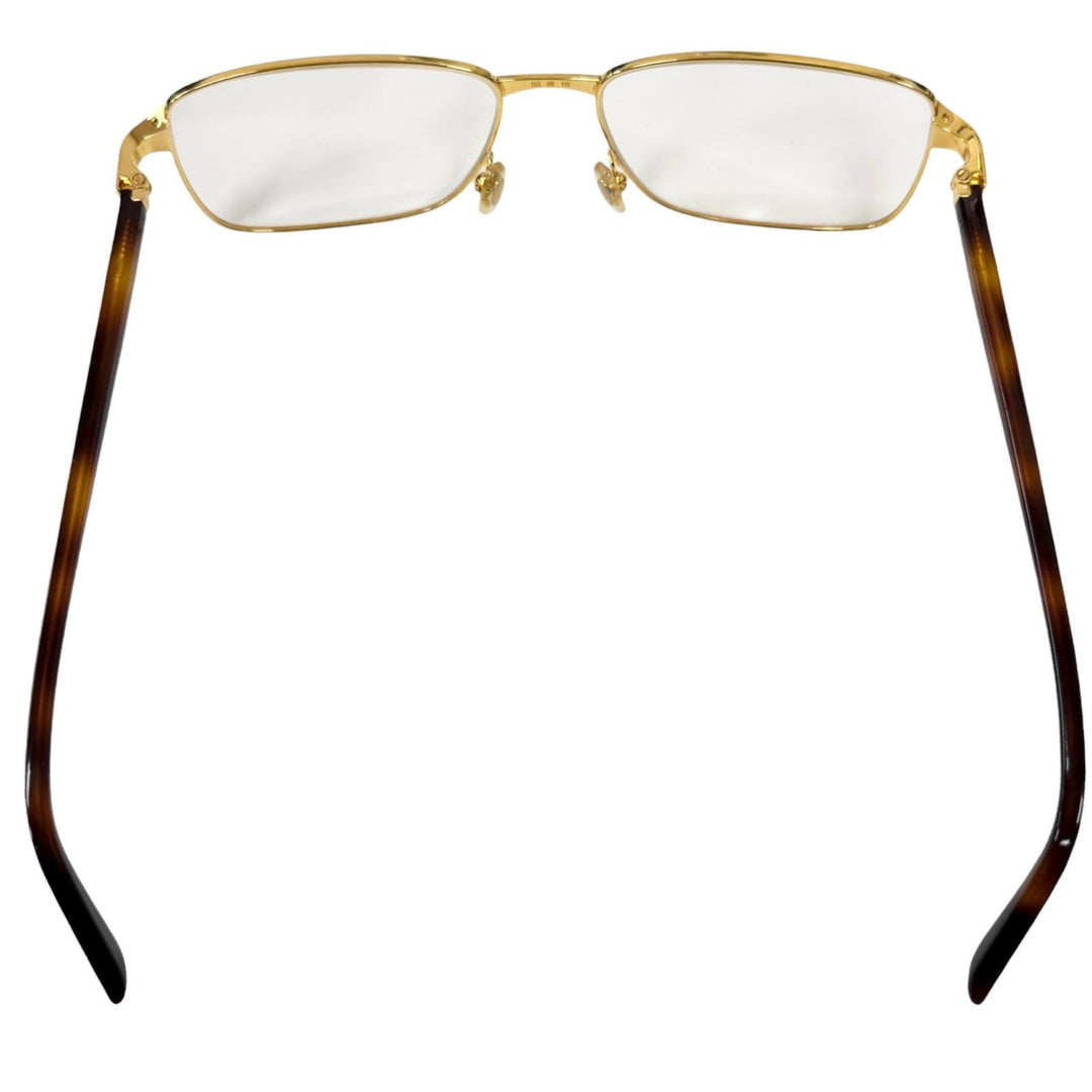 Great Cartier Glasses Tortoiseshell Pattern Santos de Cartier Square gold