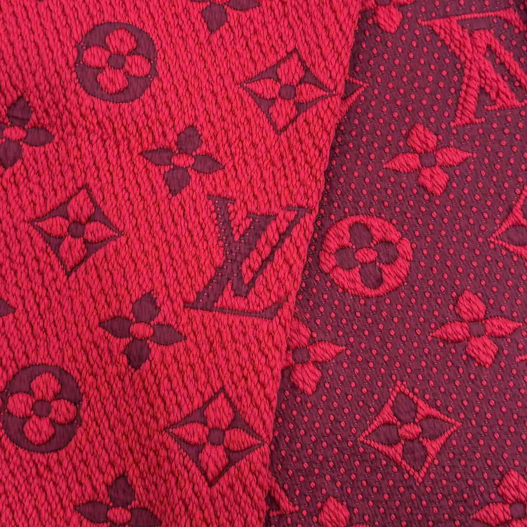 Great LOUIS VUITTON Scarf Esharp Logomania Monogram wool Women M72432
