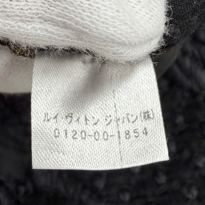 Great LOUIS VUITTON Scarf Esharp Logomania Monogram Black series wool Women