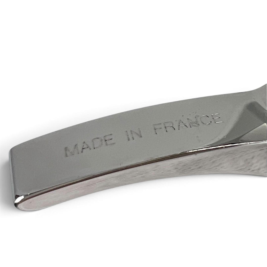 Excellent HERMES strap FILOU H logo glove holder Silver Women
