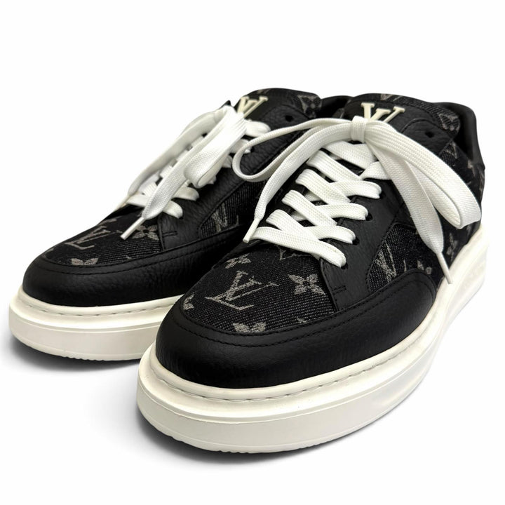 Excellent LOUIS VUITTON Low cut sneakers Beverly Hills Line black