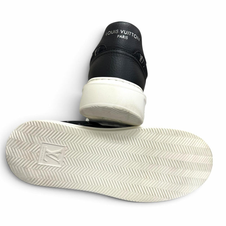Excellent LOUIS VUITTON Low cut sneakers Beverly Hills Line black