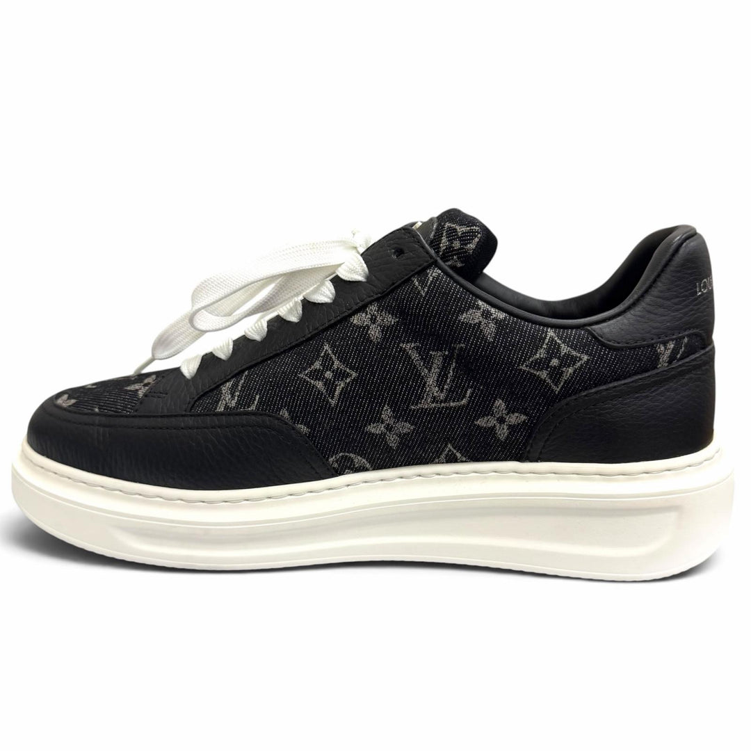 Excellent LOUIS VUITTON Low cut sneakers Beverly Hills Line black