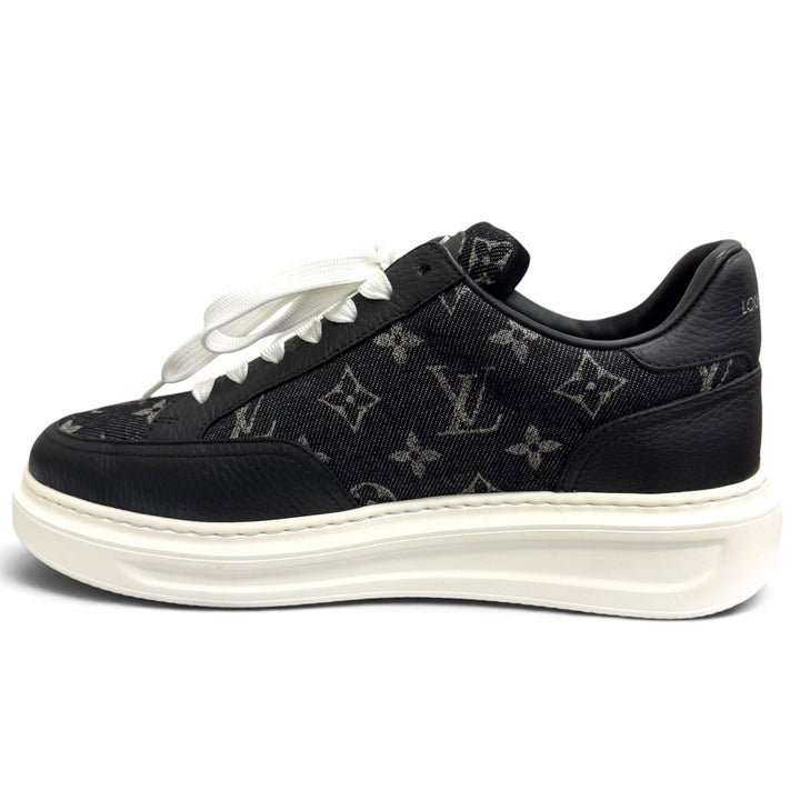 Excellent LOUIS VUITTON Low cut sneakers Beverly Hills Line black