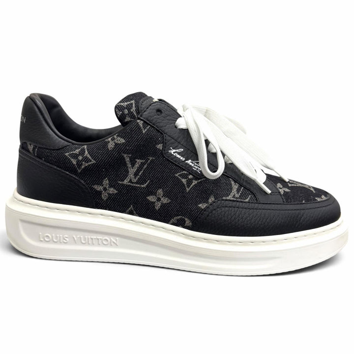Excellent LOUIS VUITTON Low cut sneakers Beverly Hills Line black