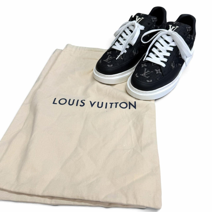 Excellent LOUIS VUITTON Low cut sneakers Beverly Hills Line black